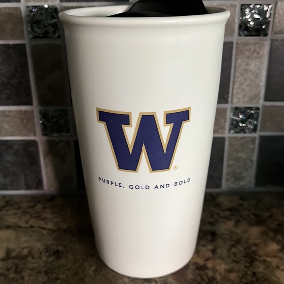NWOT Starbucks University of Washington Ceramic Tumbler - Picture 2 of 7